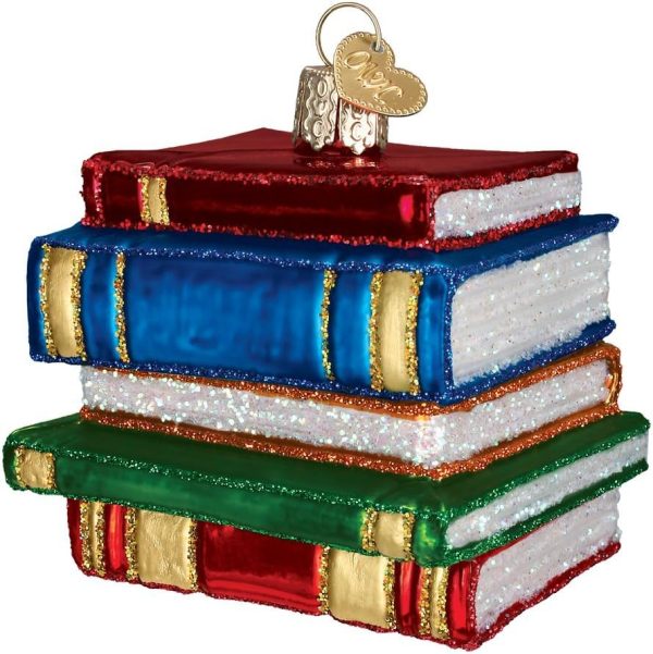 Old World Christmas Stack of Books Christmas Ornament