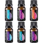 O'linear Essential Oils 6 Blends Set - Perfect for Humidifiers and Diffusers, Aromatherapy Diffuser Oils Scents, Essential Oil Kit for Home Use, Essential Oil Pack with Various...