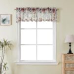 OWENIE Crushed Valance Sheer Curtains 14 Inches Length 2 PCS, Small Modern Printed Kitchen Valance Living Room Bathroom, Light Filtering Curtains, Rod Pocket Top Window...