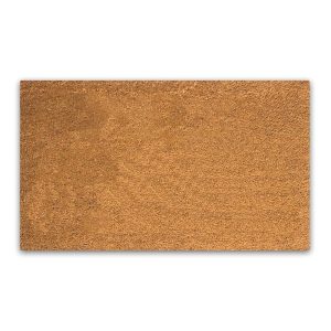 PLUS Haven Coco Coir Door Mat with Heavy Duty Backing, Natural Welcome Doormat, 17.5”x30” For Entrance, Front Porch, Easy to Clean Entry Mat, Outdoor and Indoor Uses, Home Decor