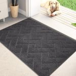 PURRUGS Dirt Trapper Door Mat 20" x 31.5", Non-Slip Machine Washable Entry Rug, Shoe Scraper, Dog Door Mat, Super Absorbent Welcome Mat for Front & Back Door, Muddy Wet Shoes &...