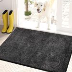 PURRUGS Dirt Trapper Door Mat 24" x 35.5", Non-Slip Machine Washable Entry Rug, Shoe Scraper, Dog Door Mat, Super Absorbent Welcome Mat for Front & Back Door, Muddy Shoes &...