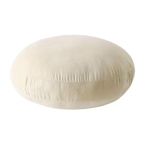 Round Throw Pillows Down-like Polyester Filling Super Soft Pillow Ultra Fluffy Feather-like Touching Home Decor Circle Round Floor Pillow for Couch Bed Sofa, 1 Piece (18x18...