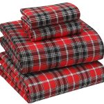 RUVANTI Flannel Sheets Queen Size - 100% Cotton Double Brushed Bed Sheets, Deep Pockets 16 Inches Queen Sheet Set, All Seasons Breathable & Extra Soft - Warm & Cozy, 4 Piece,...