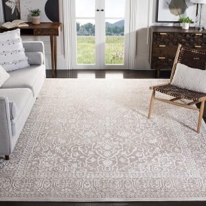 SAFAVIEH Reflection Collection Area Rug - 8' x 10', Beige & Cream, Vintage Distressed Design, Non-Shedding & Easy Care, Ideal for High Traffic Areas in Living Room, Bedroom...