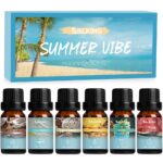 SALKING Summer Fragrance Oils Set, Premium Essential Oils Gift Set for Diffuser, Scented Oil for Soap & Candle Making - Ocean Breeze, Mojito, Coconut, Pineapple, Watermelon,...