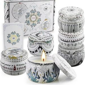 Scented Candles Gift Set 6 Packs,Aromatherapy Candle Gifts for Women,180H Lasting Burn Soy Wax Candles Bulk for Home Scented,Ideal for Birthday,Christmas,Thanksgiving