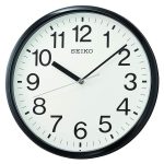 Seiko 12 Inch Business Wall Clock, Black