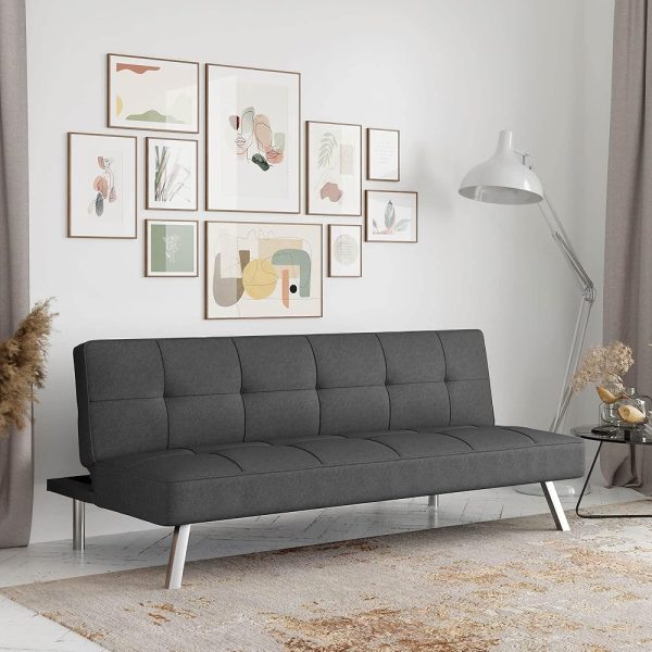 Serta Rane Convertible Sofa Bed, Charcoal