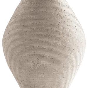 Signature Design by Ashley Hannela 17" Modern Distressed Polyresin Vase, Antique Tan