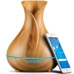 Smart Wifi Wireless Essential Oil Aromatherapy Diffuser - Works With Alexa & Google Home – Phone App & Voice Control - 400ml Ultrasonic Diffuser & Humidifier - Create Schedules...