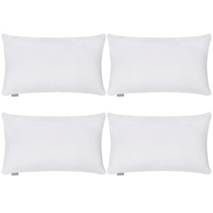 Thmyo 4-Pack 100% Cotton Lumbar Comfortable Solid Decorative Throw Pillow Case,Rectangle Cushion Cover Pillowcase,DIY Throw Pillowcase for Sofa Bed(Only Covers,Not...