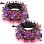 TW SHINE Halloween Lights, 400 LED 132FT Outdoor Halloween Lights Plug in with 8 Modes, Waterproof Halloween Lights Outdoor, Indoor Decorations for Party Yard Haunted House...