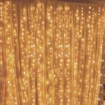 Twinkle Star 300 LED Curtain String Lights, 12 Modes Fairy Hanging Lights for Bedroom, Wedding, Party, Home Garden, Outdoor & Indoor Wall Decorations Twinkle Lights, Warm White,...