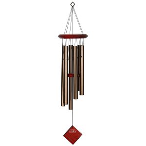 Woodstock Wind Chimes Encore Chimes of Pluto Bronze Aluminum Tubes, Small 27 - Inch, Light Sound Tuned Wind Chime for Outdoor Decor for Garden, Patio, Porch (DCB27)