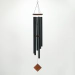 Woodstock Wind Chimes of Neptune Wind Chimes for Outside, 54" Black Large Deep Tone Wind Chime Décor for Outdoor Garden, Patio, Porch, Encore Collection