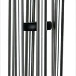 Woodstock Wind Chimes Pachelbel's Canon in D, Silver Aluminum Tubes, Medium 32 - Inch, Deep Toned Windchime for Outdoor Decor for Garden, Patio, Porch