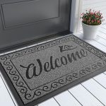 Yimobra Welcome Mat, Heavy Duty Sturdy Door Mats for Home Entrance Outdoor Indoor, Front Doormat for Outside Patio Floor Entry Porch Garage Office, Waterproof, Low Profile, 29.5...